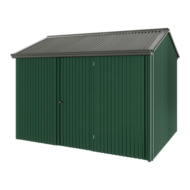 Handi-Heritage Shed H2 3.30X2.52 Roof:Slate Grey Wall:Caulfield Green Front/Rear Single Door