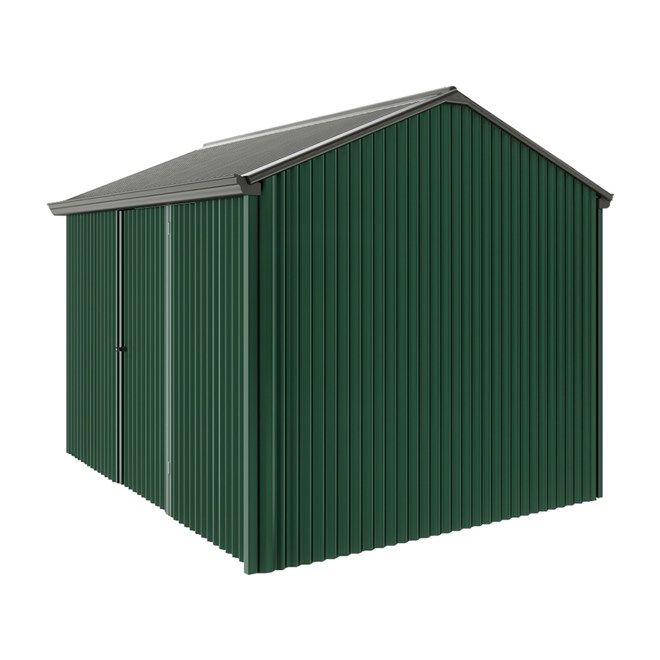 Handi-Heritage Shed H2 3.30X2.52 Roof:Slate Grey Wall:Caulfield Green Front/Rear Single Door