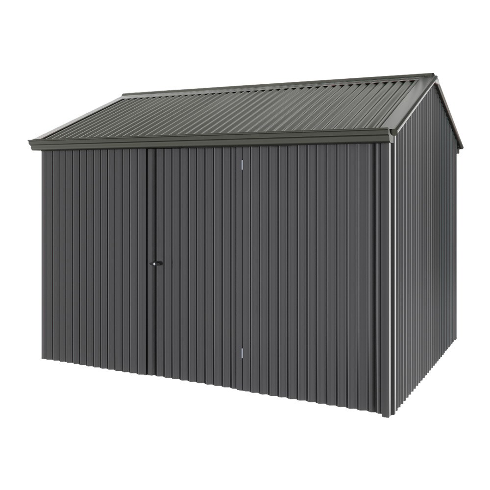 Handi-Heritage Shed H2 3.30X2.52 Roof:Slate Grey Wall:Gun Metal Grey Front/Rear Single Door