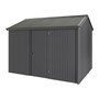 Handi-Heritage Shed H2 3.30X2.52 Roof:Slate Grey Wall:Gun Metal Grey Front/Rear Single Door