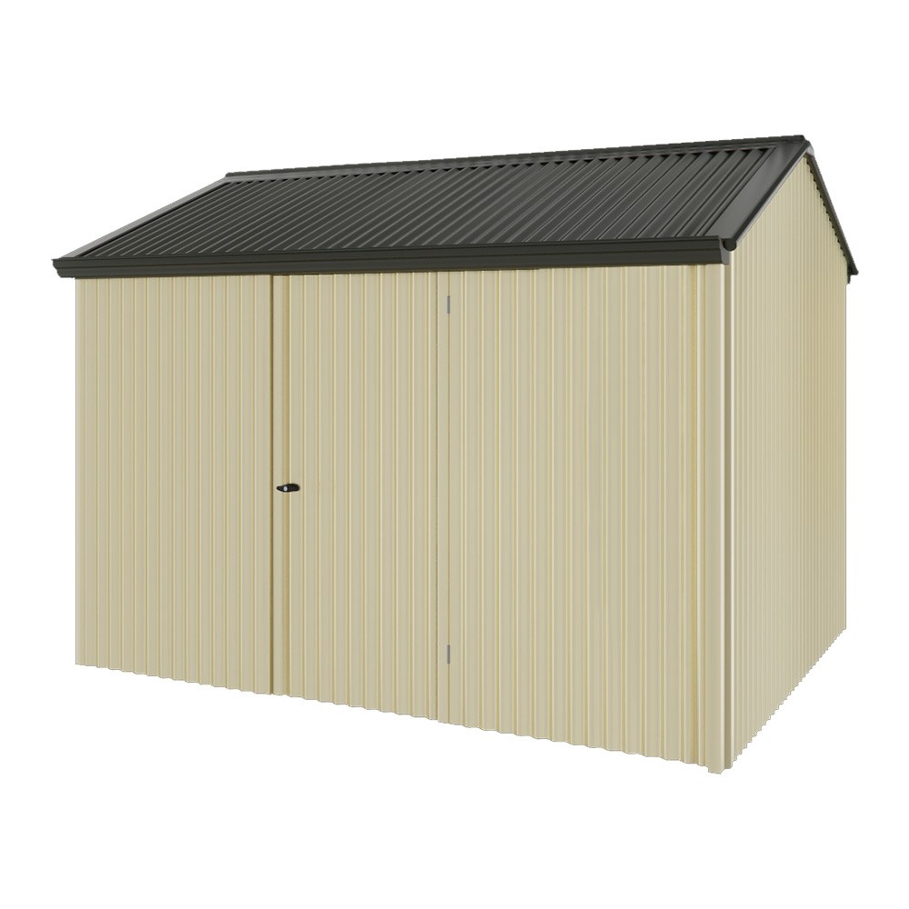 Handi-Heritage Shed H2 3.30X2.52 Roof:Slate Grey Wall:Primrose Front/Rear Single Door