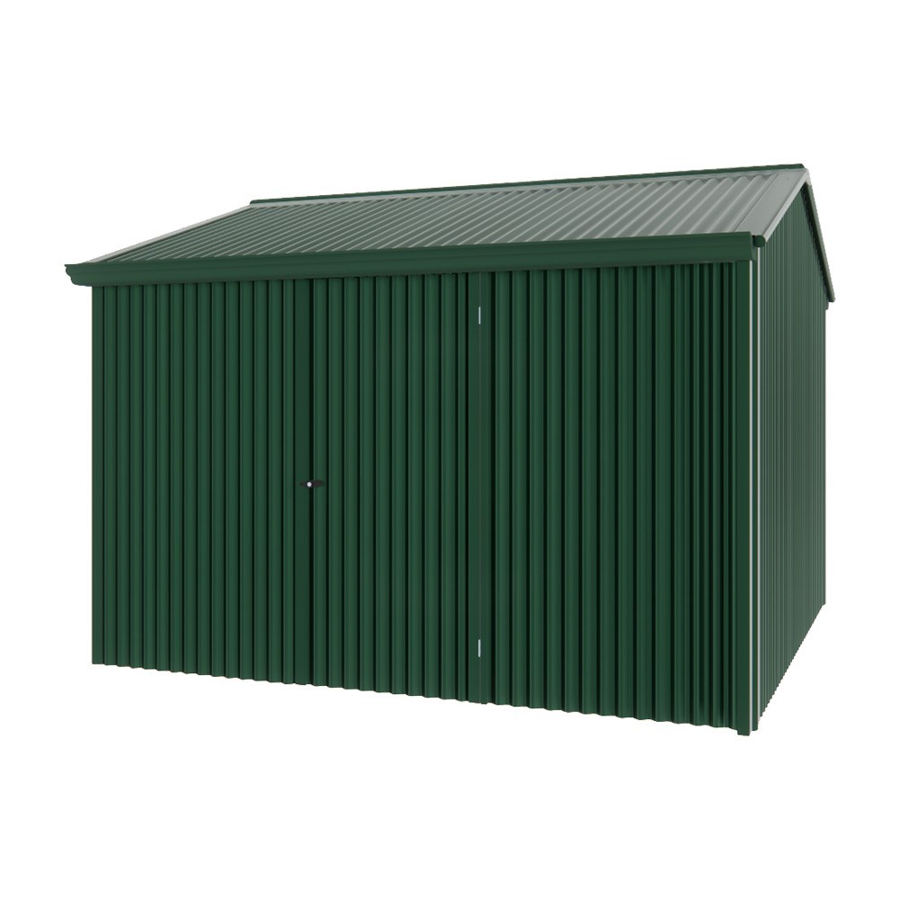 Handi-Heritage Shed H3 3.30X3.30 Roof:Caulfield Green Wall:Caulfield Green Front/Rear Single Door