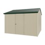 Handi-Heritage Shed H3 3.30X3.30 Roof:Caulfield Green Wall:Merino Front/Rear Single Door