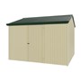 Handi-Heritage Shed H3 3.30X3.30 Roof:Caulfield Green Wall:Primrose Front/Rear Single Door