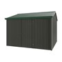 Handi-Heritage Shed H3 3.30X3.30 Roof:Caulfield Green Wall:Slate Grey Front/Rear Single Door
