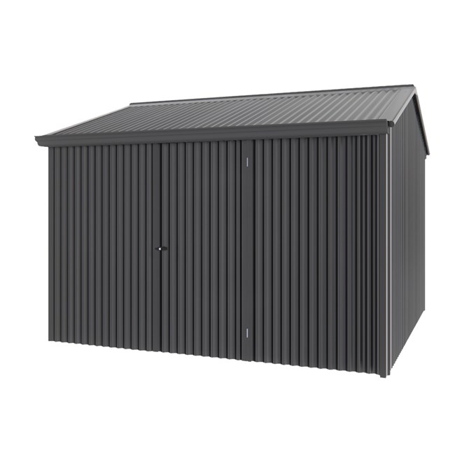 Handi-Heritage Shed H3 3.30X3.30 Roof:Gun Metal Grey Wall:Gun Metal Grey Front/Rear Single Door
