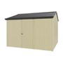 Handi-Heritage Shed H3 3.30X3.30 Roof:Gun Metal Grey Wall:Primrose Front/Rear Single Door
