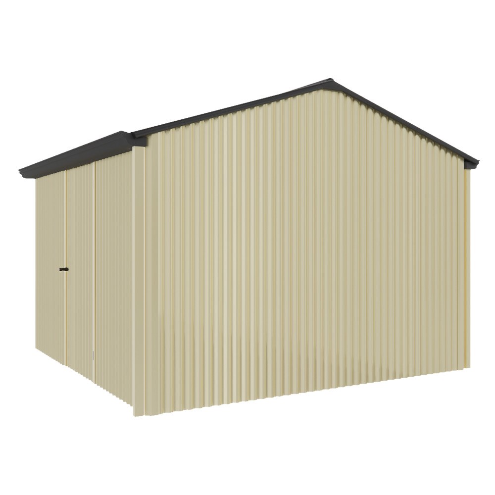 Handi-Heritage Shed H3 3.30X3.30 Roof:Gun Metal Grey Wall:Primrose Front/Rear Single Door