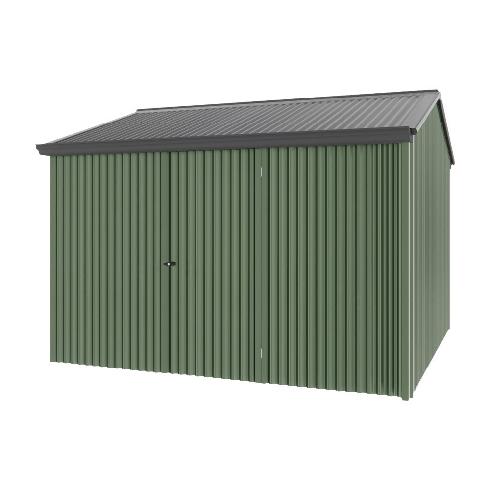 Handi-Heritage Shed H3 3.30X3.30 Roof:Gun Metal Grey Wall:Rivergum Front/Rear Single Door