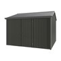 Handi-Heritage Shed H3 3.30X3.30 Roof:Gun Metal Grey Wall:Slate Grey Front/Rear Single Door