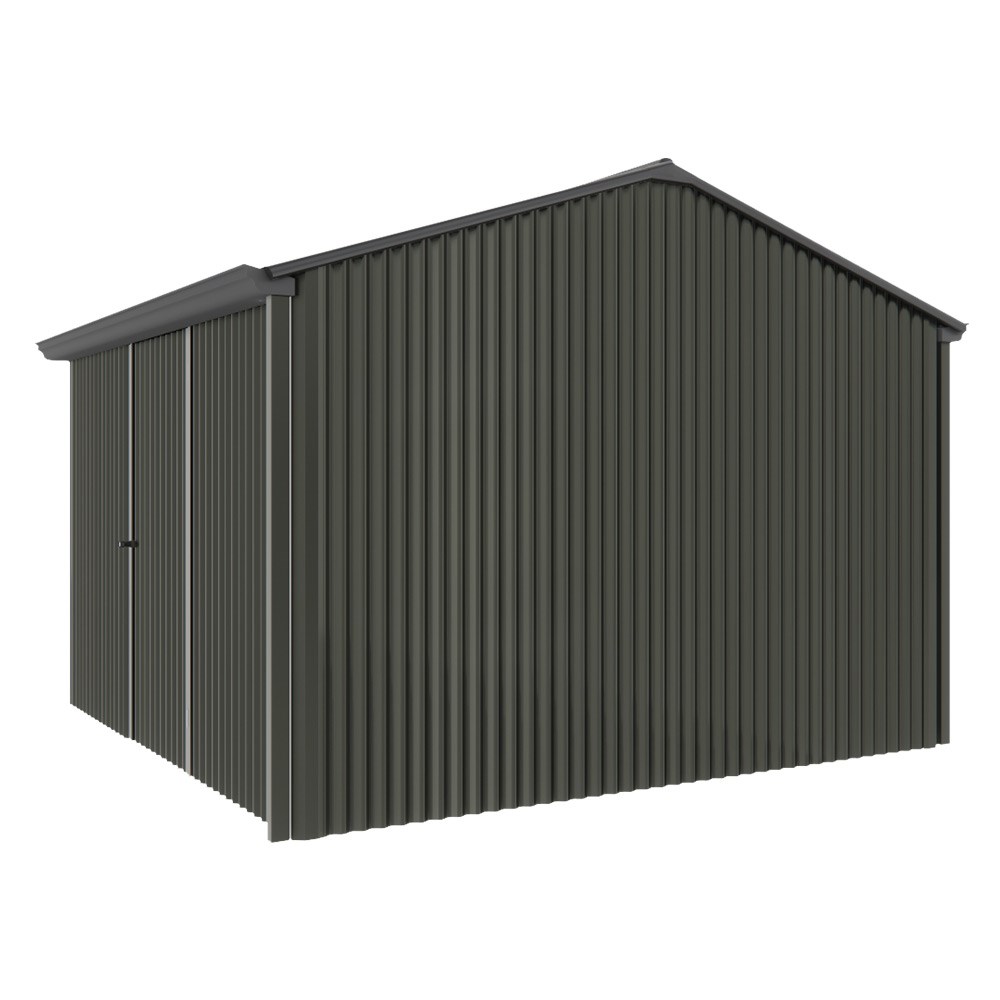 Handi-Heritage Shed H3 3.30X3.30 Roof:Gun Metal Grey Wall:Slate Grey Front/Rear Single Door