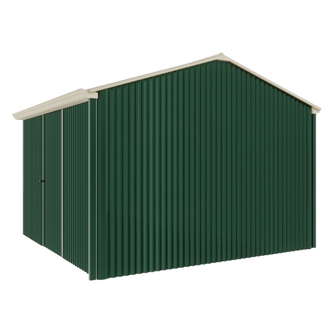 Handi-Heritage Shed H3 3.30X3.30 Roof:Merino Wall:Caulfield Green Front/Rear Single Door