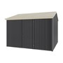 Handi-Heritage Shed H3 3.30X3.30 Roof:Merino Wall:Gun Metal Grey Front/Rear Single Door