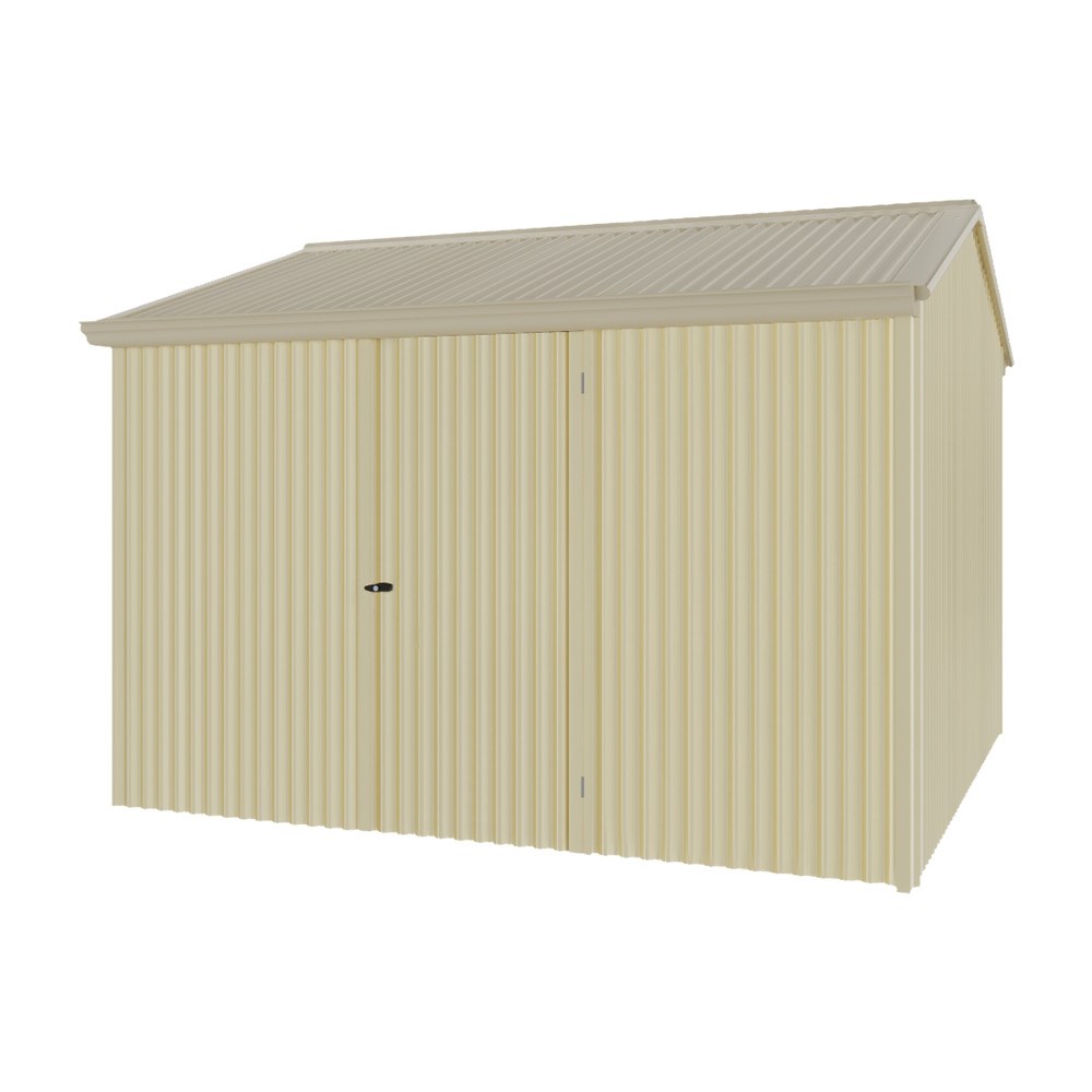 Handi-Heritage Shed H3 3.30X3.30 Roof:Merino Wall:Primrose Front/Rear Single Door