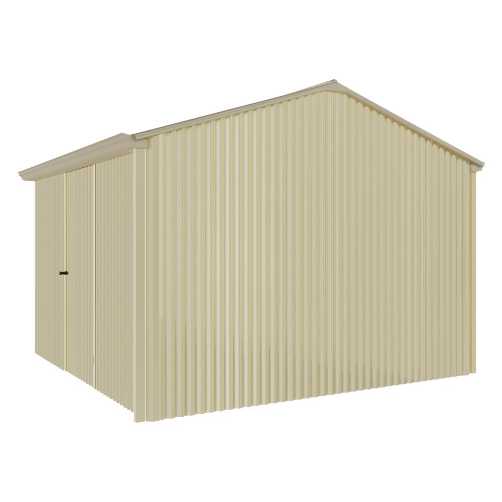 Handi-Heritage Shed H3 3.30X3.30 Roof:Merino Wall:Primrose Front/Rear Single Door