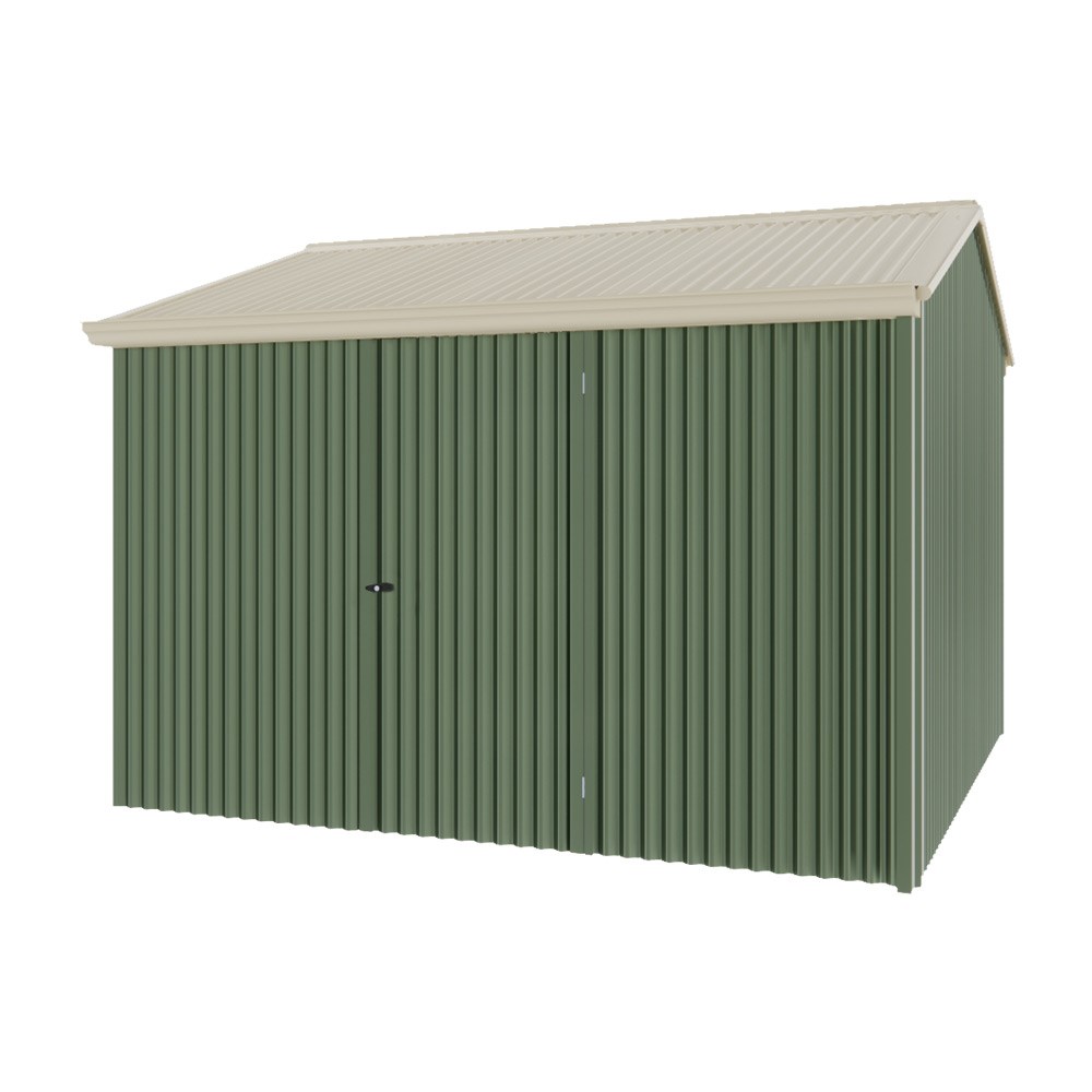 Handi-Heritage Shed H3 3.30X3.30 Roof:Merino Wall:Rivergum Front/Rear Single Door