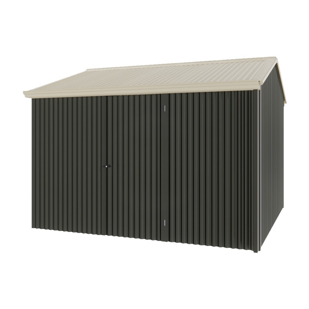 Handi-Heritage Shed H3 3.30X3.30 Roof:Merino Wall:Slate Grey Front/Rear Single Door