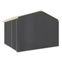 Handi-Heritage Shed H3 3.30X3.30 Roof:Primrose Wall:Gun Metal Grey Front/Rear Single Door