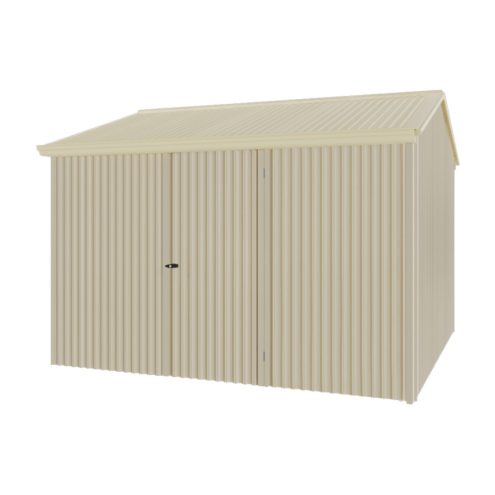 Handi-Heritage Shed H3 3.30X3.30 Roof:Primrose Wall:Merino Front/Rear Single Door
