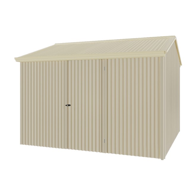 Handi-Heritage Shed H3 3.30X3.30 Roof:Primrose Wall:Merino Front/Rear Single Door