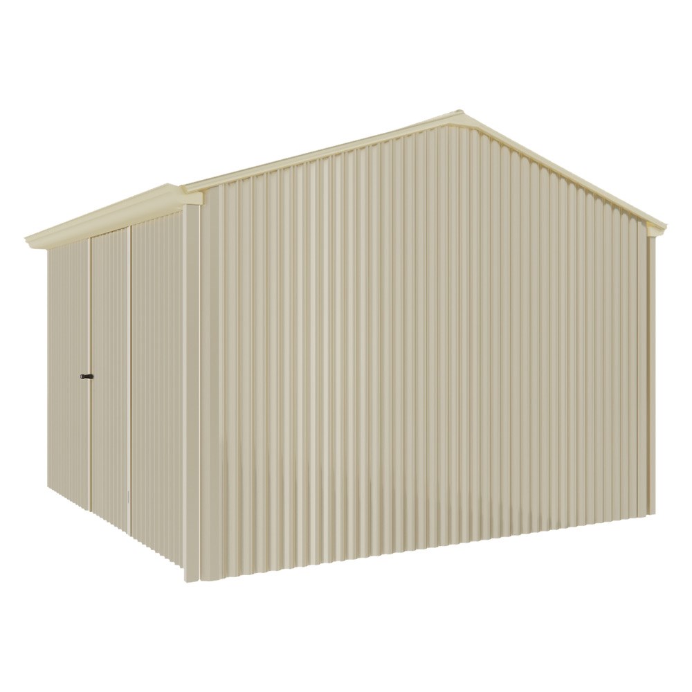 Handi-Heritage Shed H3 3.30X3.30 Roof:Primrose Wall:Merino Front/Rear Single Door