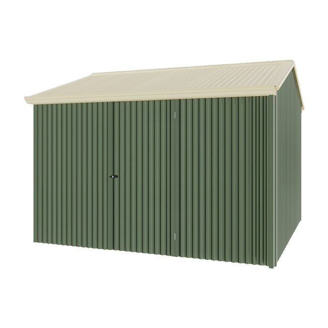 Handi-Heritage Shed H3 3.30X3.30 Roof:Primrose Wall:Rivergum Front/Rear Single Door