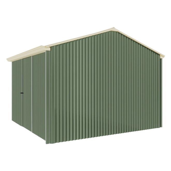 Handi-Heritage Shed H3 3.30X3.30 Roof:Primrose Wall:Rivergum Front/Rear Single Door