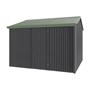 Handi-Heritage Shed H3 3.30X3.30 Roof:Rivergum Wall:Gun Metal Grey Front/Rear Single Door