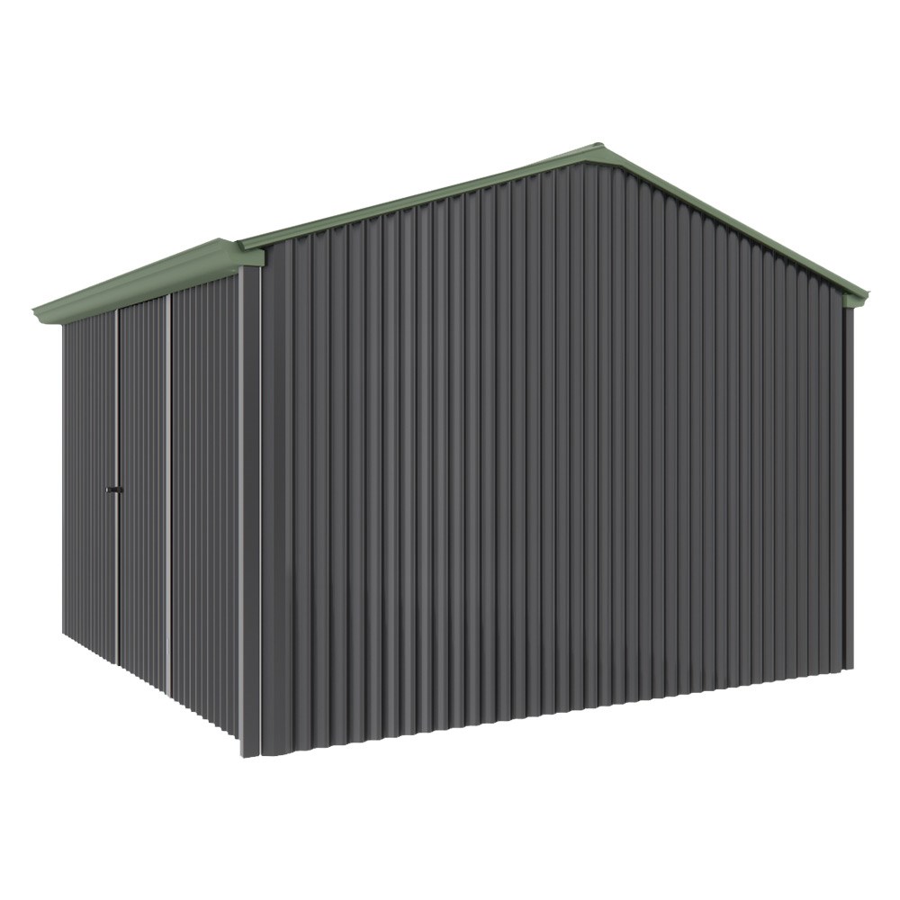 Handi-Heritage Shed H3 3.30X3.30 Roof:Rivergum Wall:Gun Metal Grey Front/Rear Single Door