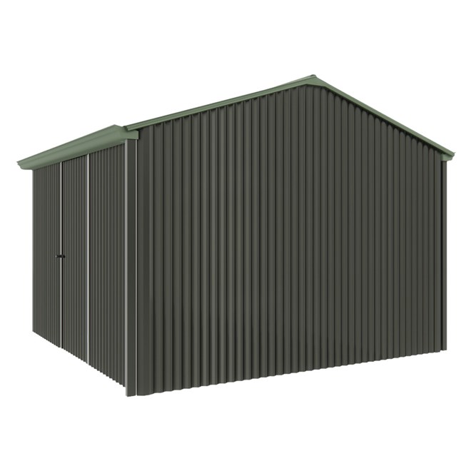 Handi-Heritage Shed H3 3.30X3.30 Roof:Rivergum Wall:Slate Grey Front/Rear Single Door