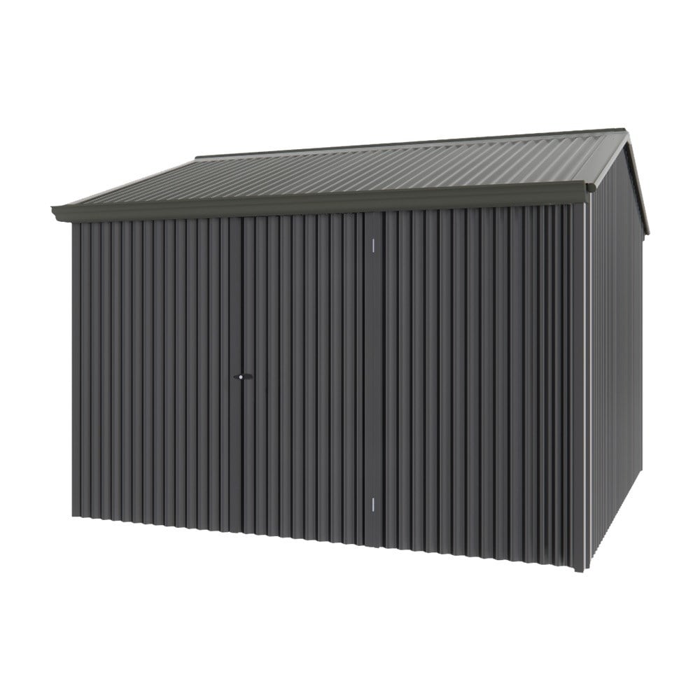 Handi-Heritage Shed H3 3.30X3.30 Roof: Slate Grey Wall: Gun Metal Grey Front/Rear Single Door