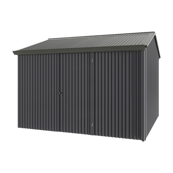 Handi-Heritage Shed H3 3.30X3.30 Roof: Slate Grey Wall: Gun Metal Grey Front/Rear Single Door