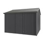 Handi-Heritage Shed H3 3.30X3.30 Roof: Slate Grey Wall: Gun Metal Grey Front/Rear Single Door