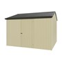 Handi-Heritage Shed H3 3.30X3.30 Roof:Slate Grey Wall:Primrose Front/Rear Single Door