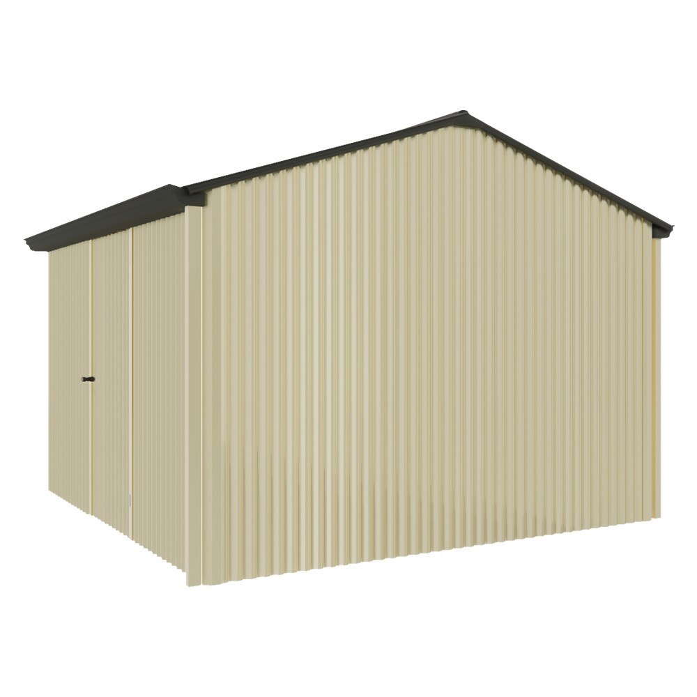 Handi-Heritage Shed H3 3.30X3.30 Roof:Slate Grey Wall:Primrose Front/Rear Single Door