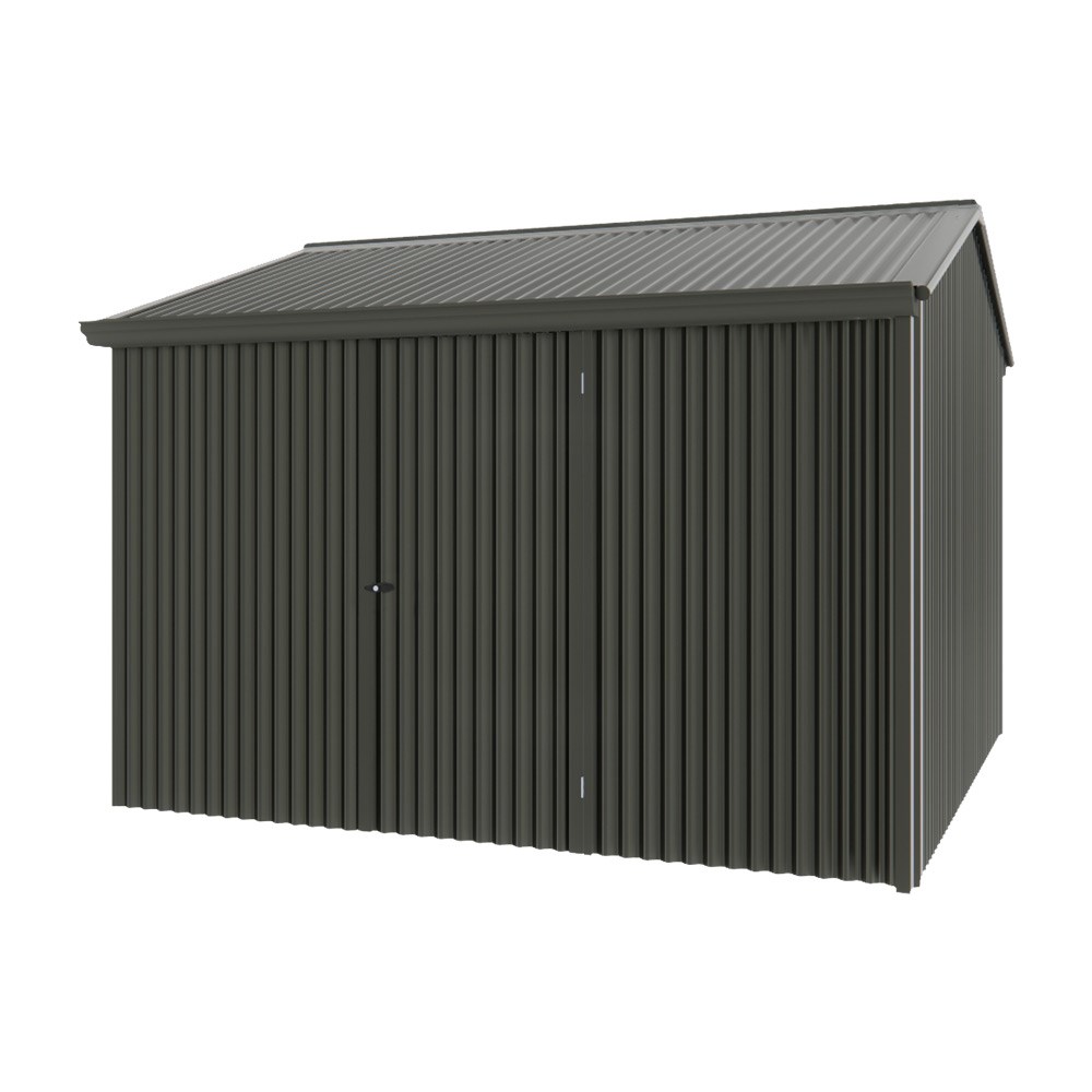 Handi-Heritage Shed H3 3.30X3.30 Roof:Slate Grey Wall:Slate Grey Front/Rear Single Door