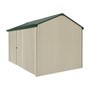 Handi-Heritage Shed H4 3.96X2.52 Roof:Caulfield Green Wall:Merino Front/Rear Single Door