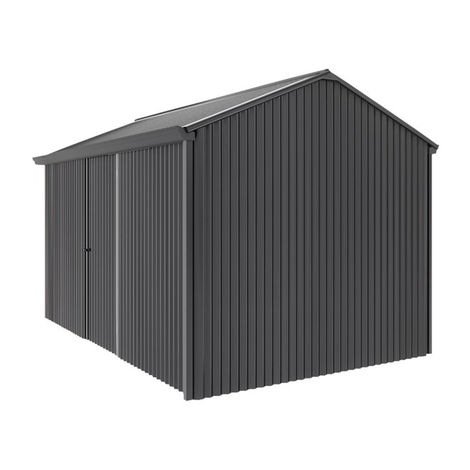 Handi-Heritage Shed H4 3.96X2.52 Roof:Gun Metal Grey Wall: Gun Metal Grey Front/Rear Single Door