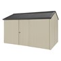 Handi-Heritage Shed H4 3.96X2.52 Roof:Gun Metal Grey Wall: Merino Front/Rear Single Door