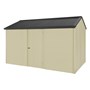 Handi-Heritage Shed H4 3.96X2.52 Roof:Gun Metal Grey Wall: Primrose Front/Rear Single Door