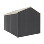 Handi-Heritage Shed H4 3.96X2.52 Roof:Merino Wall: Gun Metal Grey Front/Rear Single Door