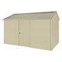 Handi-Heritage Shed H4 3.96X2.52 Roof:Merino Wall:Primrose Front/Rear Single Door