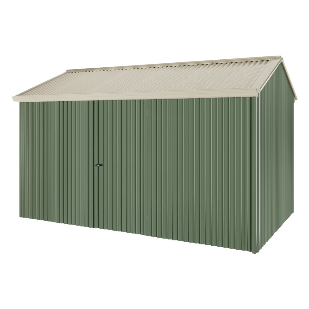 Handi-Heritage Shed H4 3.96X2.52 Roof:Merino Wall:Rivergum Front/Rear Single Door