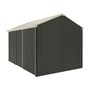 Handi-Heritage Shed H4 3.96X2.52 Roof:Merino Wall:Slate Grey Front/Rear Single Door