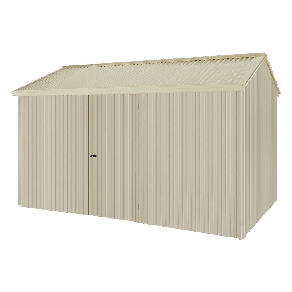 Handi-Heritage Shed H4 3.96X2.52 Roof:Primrose Wall:Merino Front/Rear Single Door