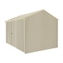 Handi-Heritage Shed H4 3.96X2.52 Roof:Primrose Wall:Merino Front/Rear Single Door
