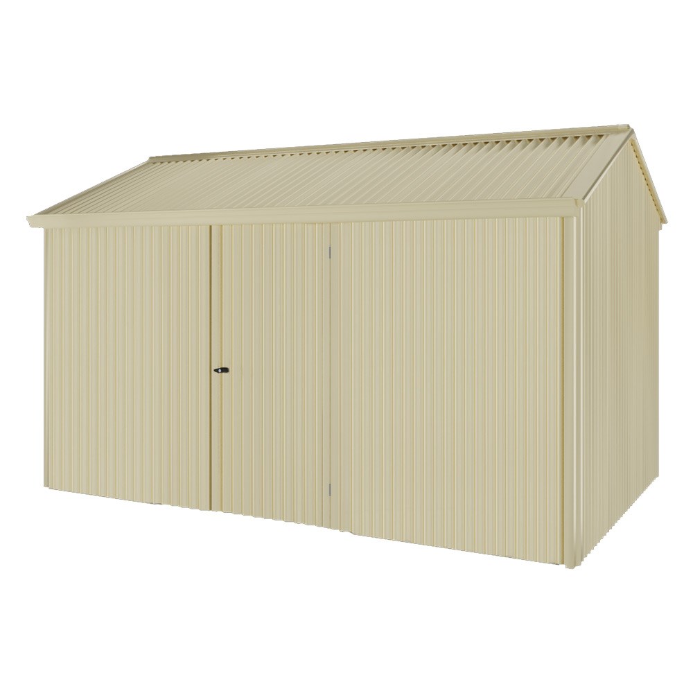 Handi-Heritage Shed H4 3.96X2.52 Roof:Primrose Wall:Primrose Front/Rear Single Door