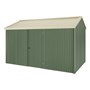 Handi-Heritage Shed H4 3.96X2.52 Roof:Primrose Wall:Rivergum Front/Rear Single Door