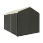Handi-Heritage Shed H4 3.96X2.52 Roof:Primrose Wall:Slate Grey Front/Rear Single Door