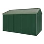 Handi-Heritage Shed H4 3.96X2.52 Roof:Rivergum Wall:Caulfield Green Front/Rear Single Door